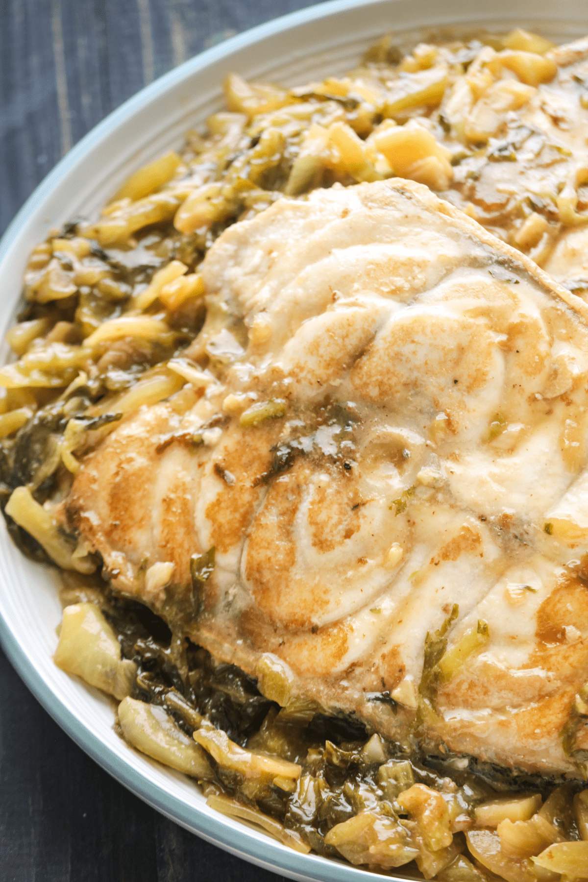 Fried Fish with Pickled Mustard Greens-image