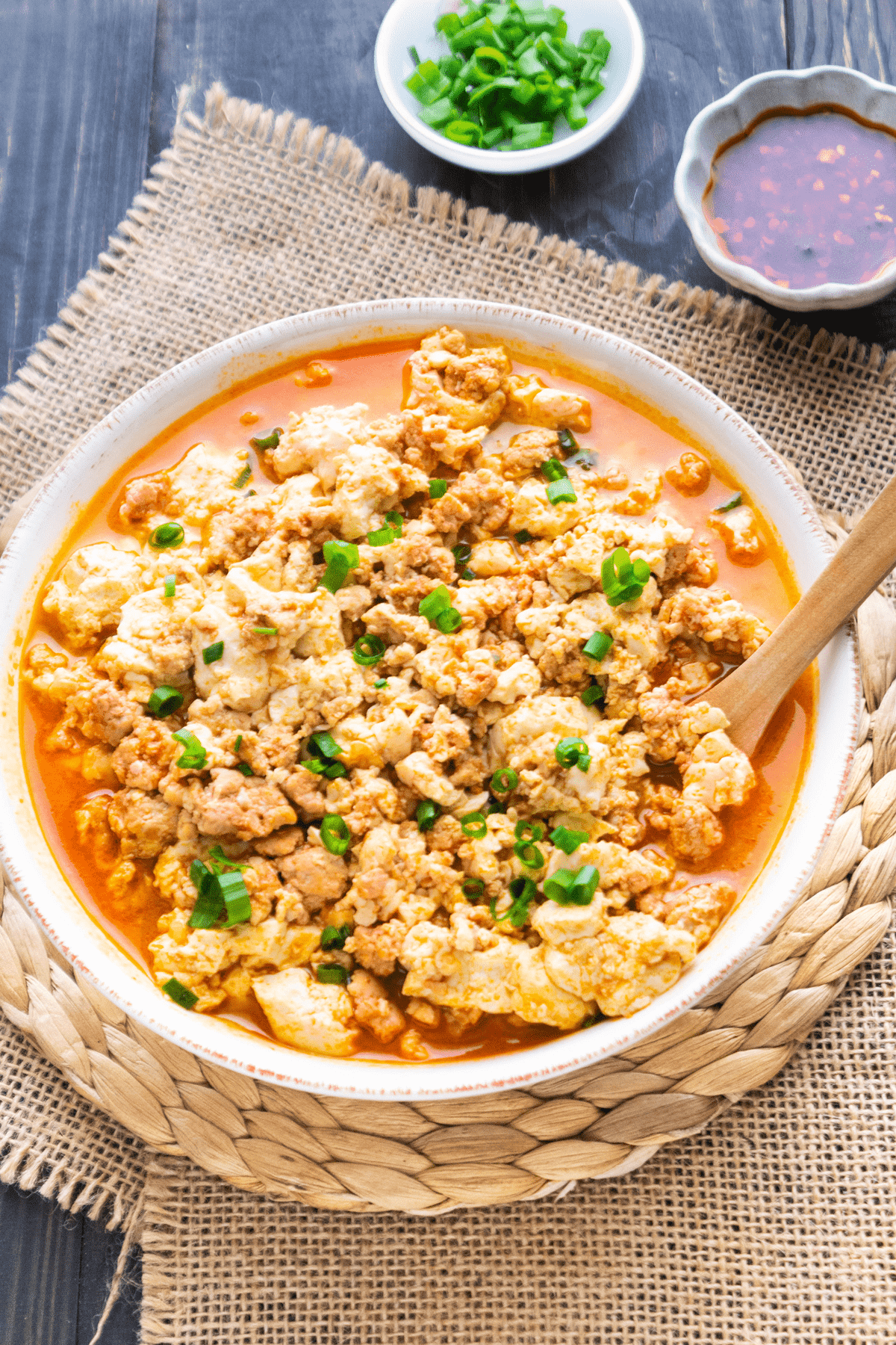 Tomato Tofu With Minced Pork