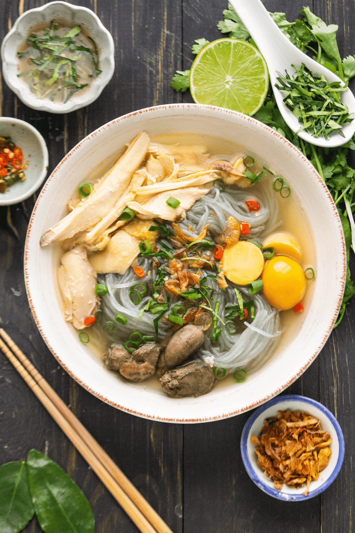 Miến Gà (Vietnamese Chicken Glass Noodle Soup)