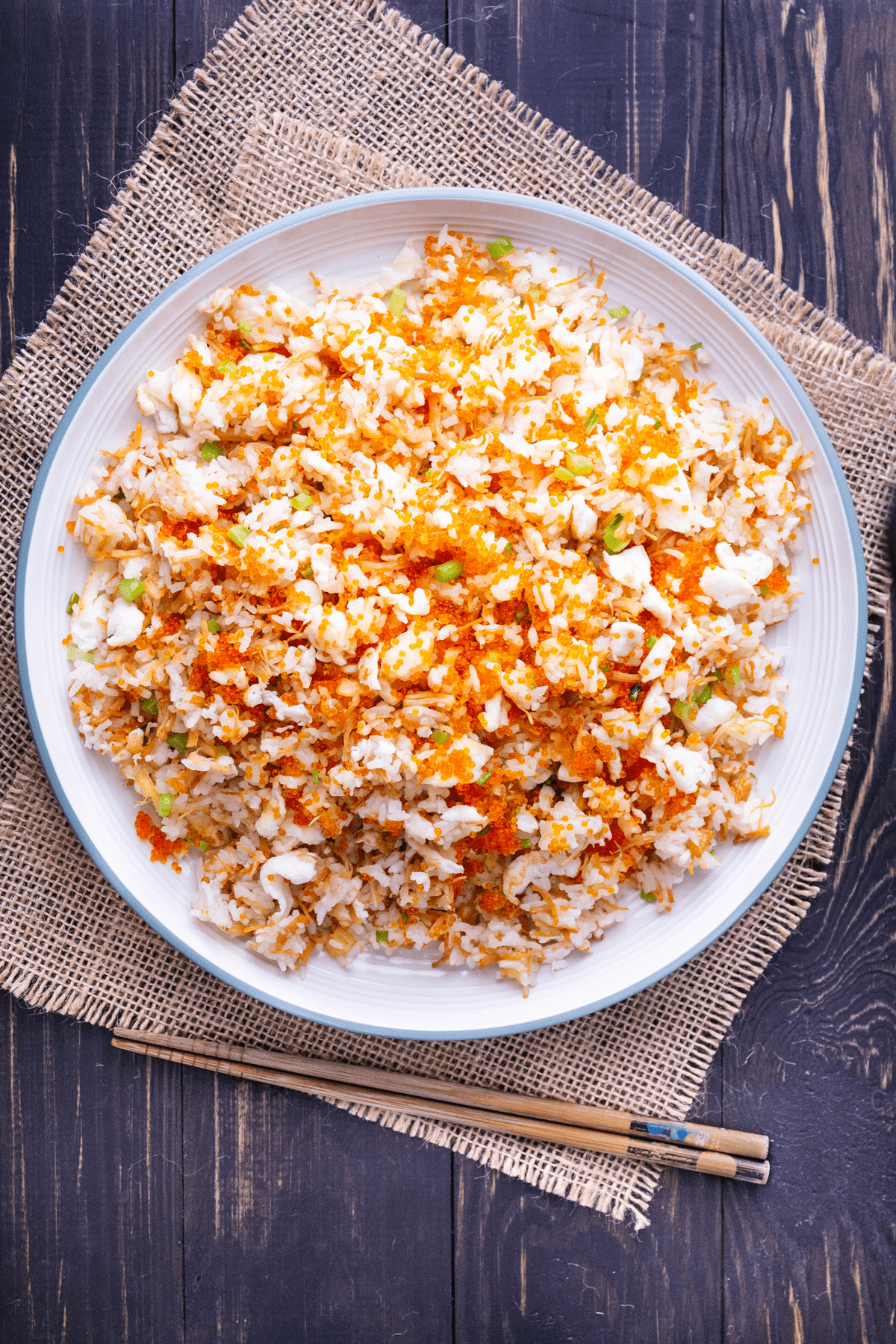 Steamed White Rice With Fried Egg